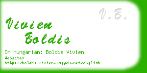 vivien boldis business card